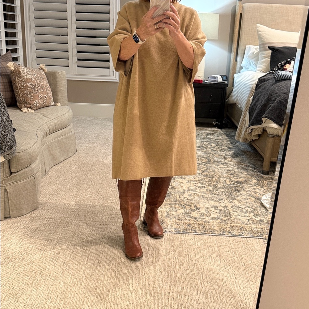 COS tan sweater dress